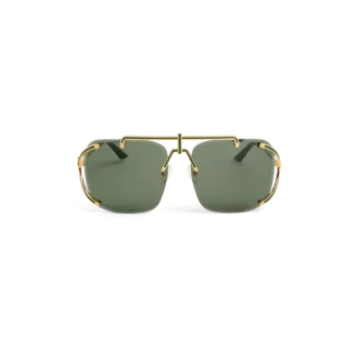 Lunettes de soleil Pilot Or et Vert