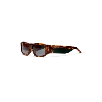 Lunettes de soleil rectangulaires écaille