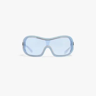 Lunettes de soleil Shield à monture bleue