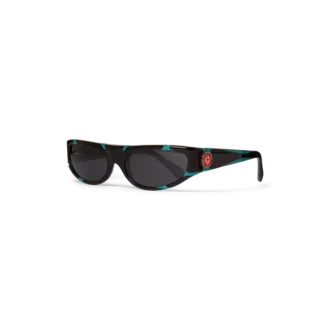 Lunettes de soleil sport noires et menthe