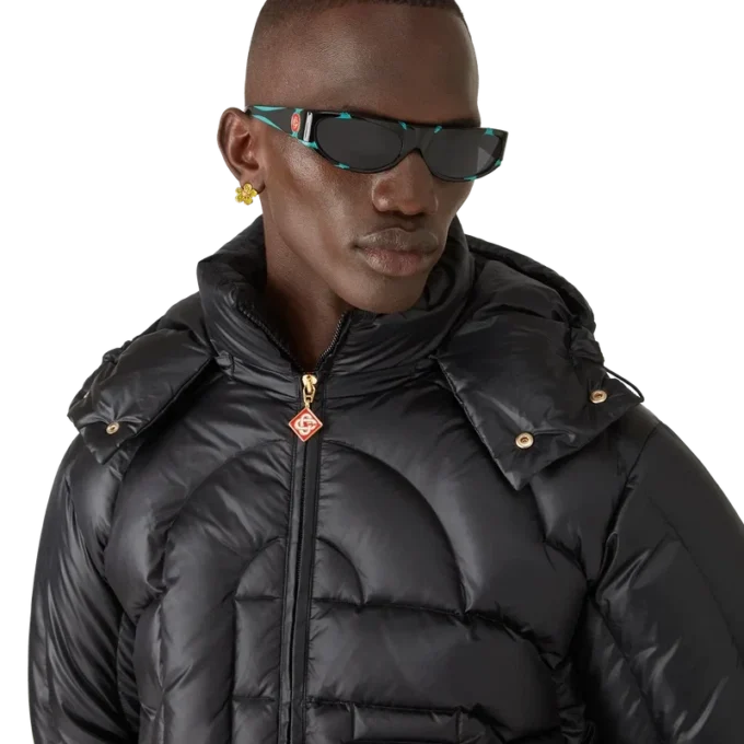 Lunettes de soleil sport noires et menthe Lunettes de soleil sport noires et menthe