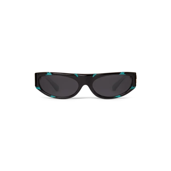 Lunettes de soleil sport noires et menthe Lunettes de soleil sport noires et menthe