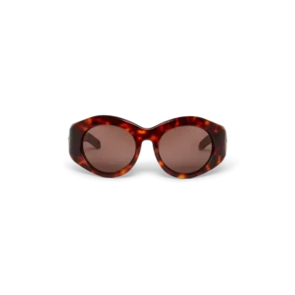 Lunettes de soleil Tortoiseshell Goggle | Casablanca Paris
