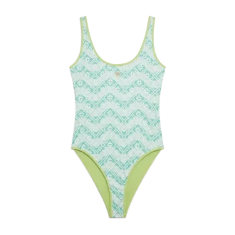 Maillot de bain à monogramme ondulé