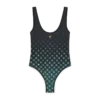 Maillot de bain noir dégradé à motif Monogram Maillot de bain noir dégradé à motif Monogram