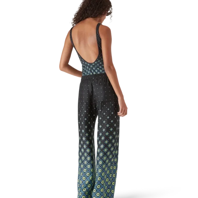Maillot de bain noir dégradé à motif Monogram Maillot de bain noir dégradé à motif Monogram
