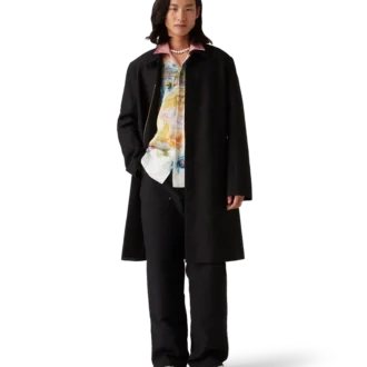 Manteau court en jacquard