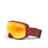 Masque de ski dégradé rouge et orange