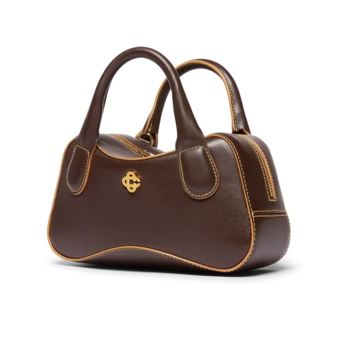 Micro sac bowling marron Micro sac bowling marron