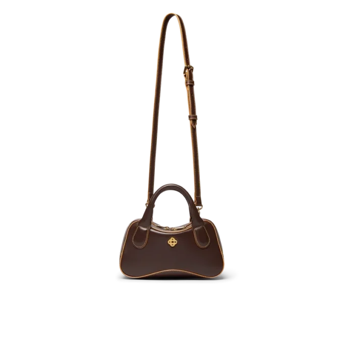 Micro sac bowling marron Micro sac bowling marron