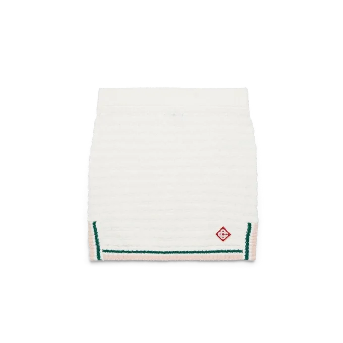 Mini-jupe en coton bouclé