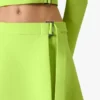 Mini-jupe en crêpe vert