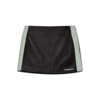 Mini-jupe en cuir
