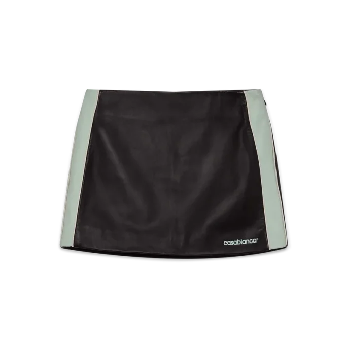 Mini-jupe en cuir