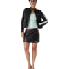 Mini-jupe en cuir