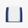 Mini-jupe en maille rayée blanche et bleue Mini-jupe en maille rayée blanche et bleue