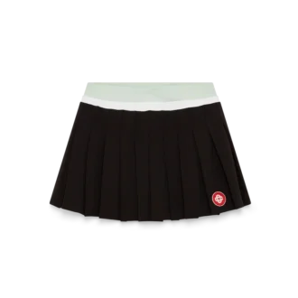 Mini-jupe plissée en scuba