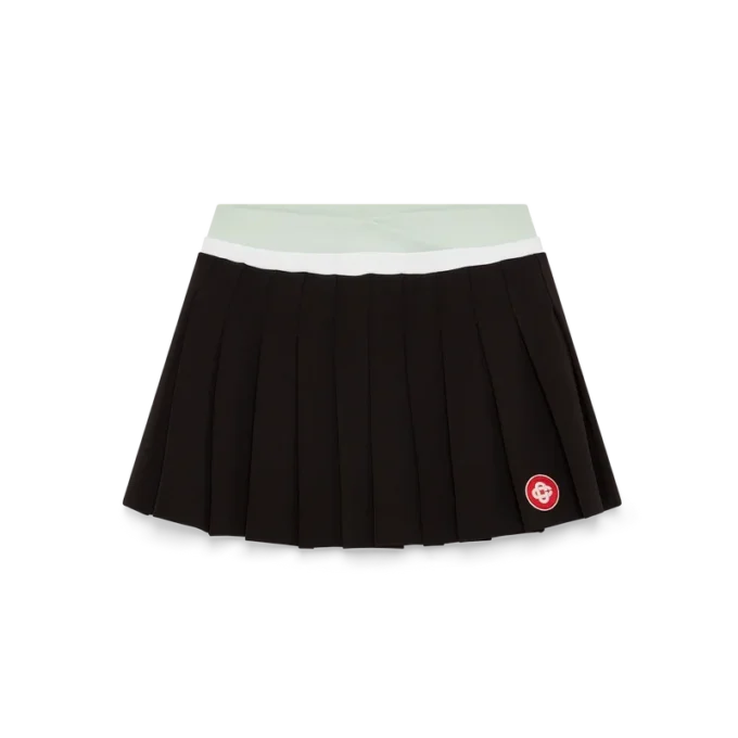 Mini-jupe plissée en scuba