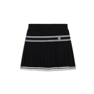 Mini-jupe plissée en viscose
