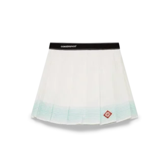 Mini-jupe plissée à rayures