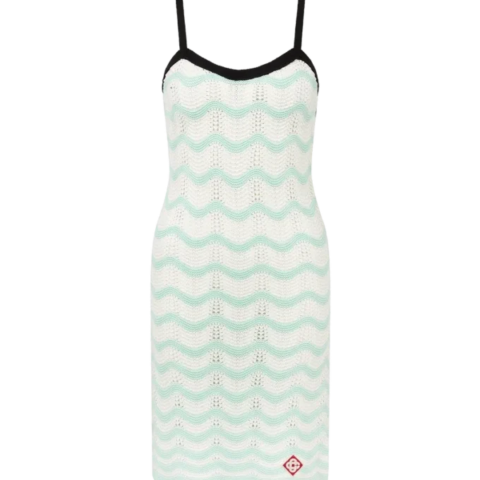 Mini-robe en coton crocheté Wave Mini-robe en coton crocheté Wave