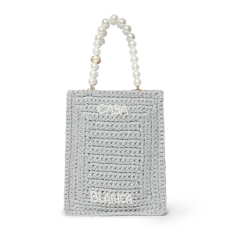 Mini sac à main Pearl en crochet