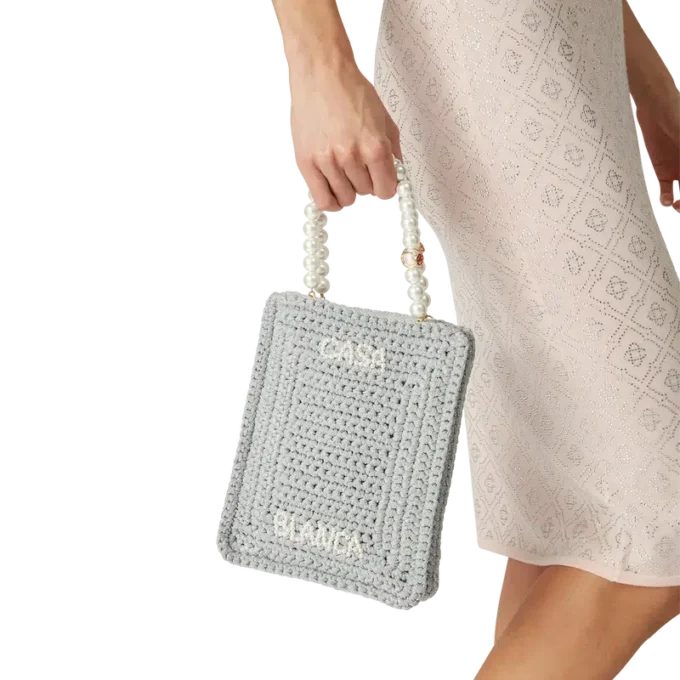 Mini sac à main Pearl en crochet Mini sac à main Pearl en crochet