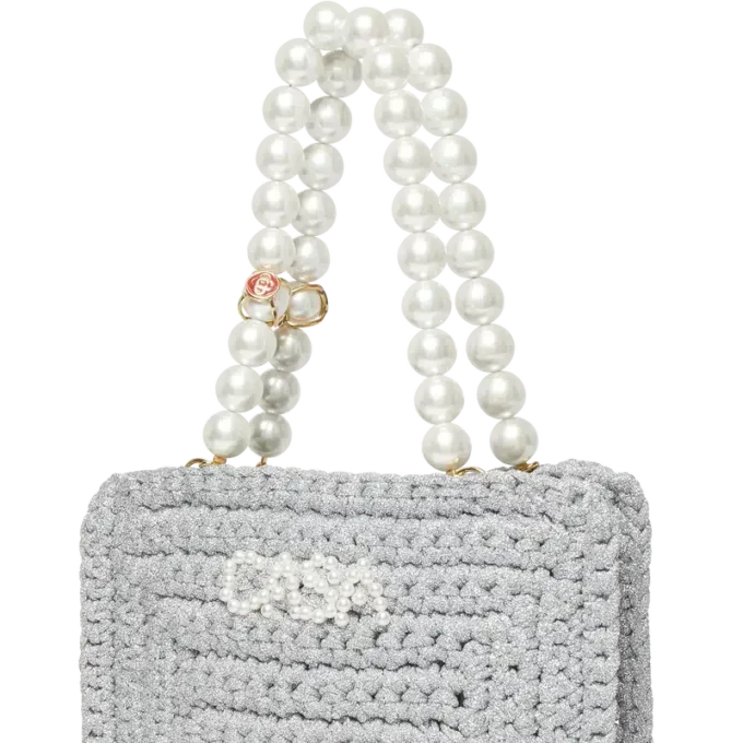 Mini sac à main Pearl en crochet Mini sac à main Pearl en crochet