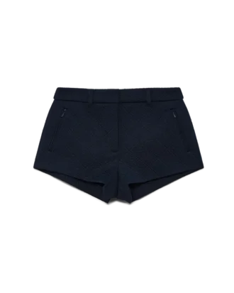 Mini-short en maille jacquard