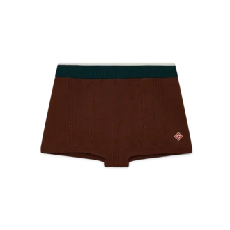 Mini-short en maille torsadée