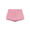 Mini-Shorts en cuir gaufré
