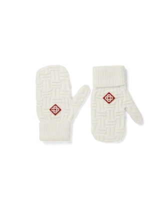 Mitaines en maille à rayures