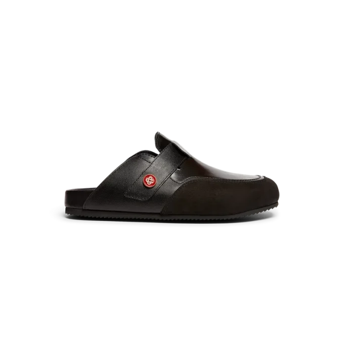 Mule d&rsquo;extérieur en cuir