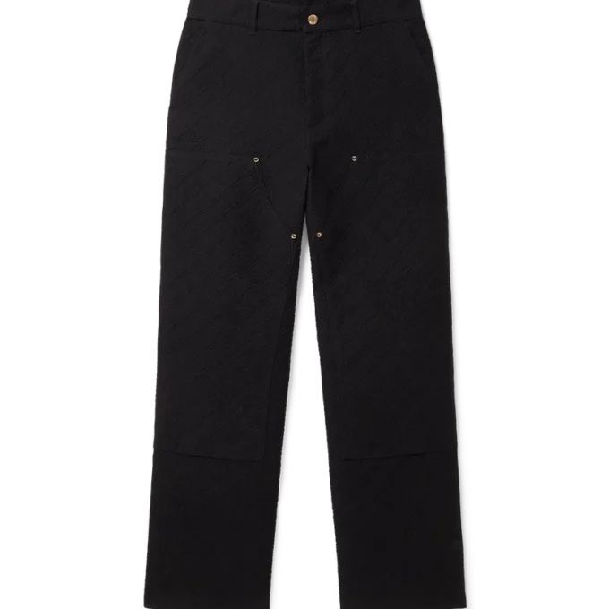 Pantalon cargo en jacquard