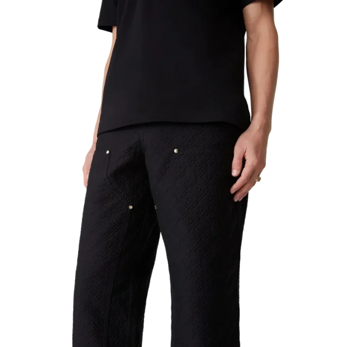 Pantalon cargo en jacquard