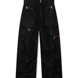 Pantalon cargo en jacquard de nylon