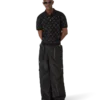 Pantalon cargo en jacquard de nylon
