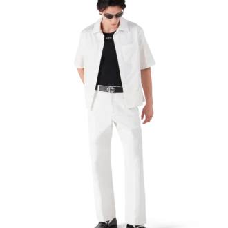 Pantalon chino blanc Monogram