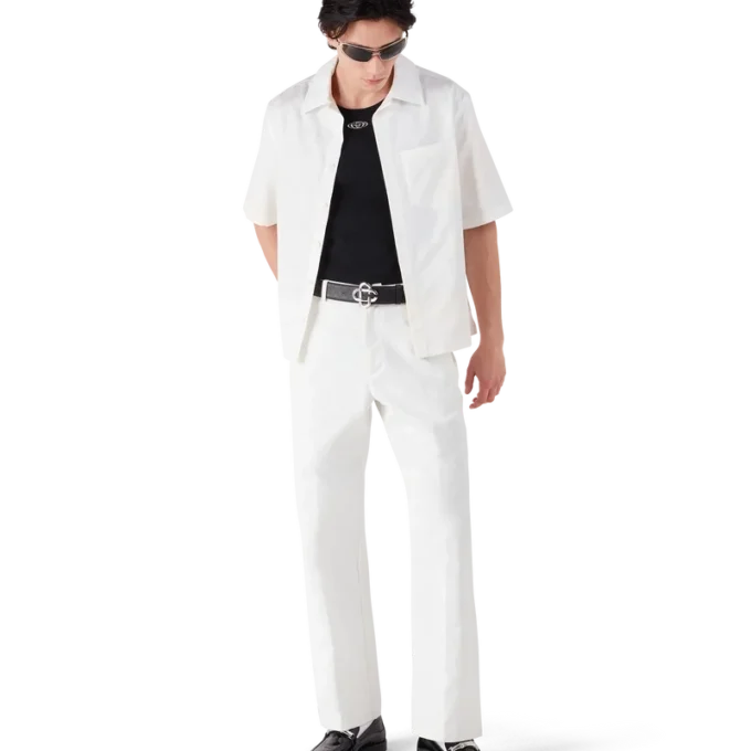 Pantalon chino blanc Monogram