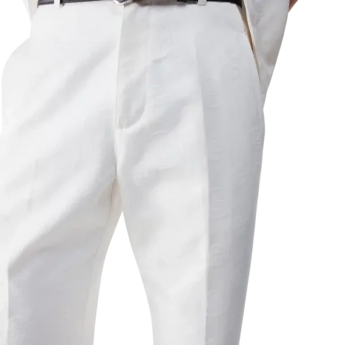 Pantalon chino blanc Monogram