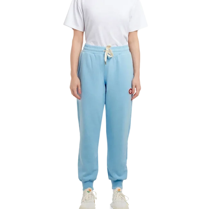 Pantalon de survêtement avec patch logo bleu