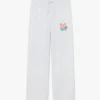 Pantalon de survêtement court gris brodé Pantalon de survêtement court gris brodé