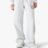 Pantalon de survêtement court gris brodé Pantalon de survêtement court gris brodé