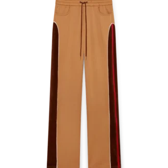 Pantalon de survêtement à empiècements en chenille