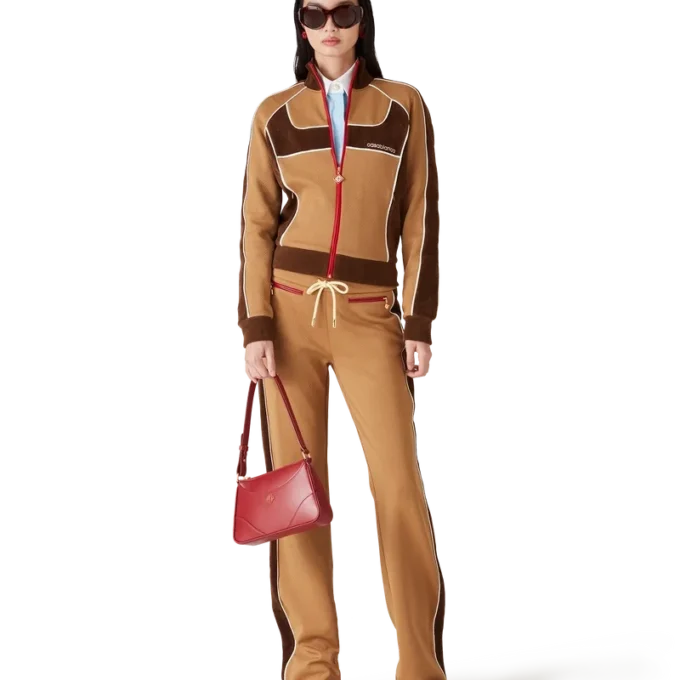 Pantalon de survêtement à empiècements en chenille Pantalon de survêtement à empiècements en chenille