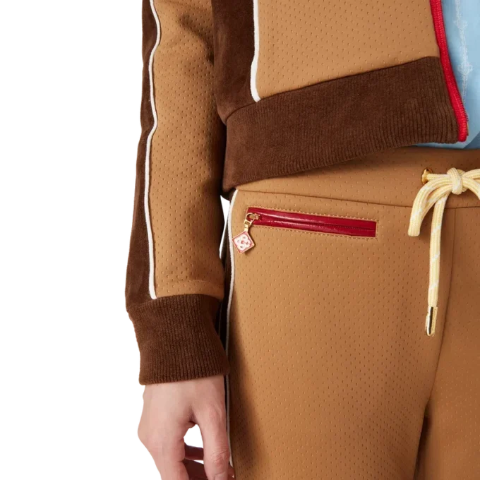 Pantalon de survêtement à empiècements en chenille Pantalon de survêtement à empiècements en chenille