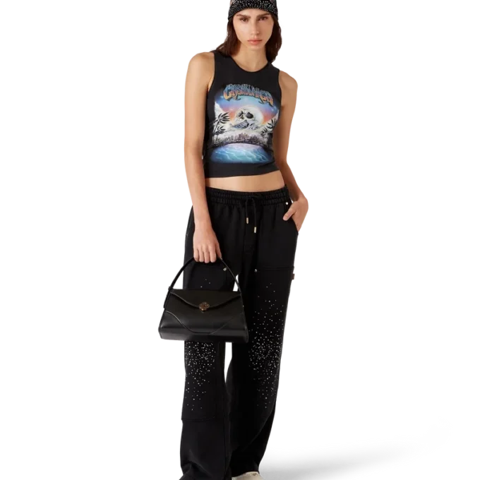 Pantalon de survêtement La Pramonition orné de cristaux Pantalon de survêtement La Pramonition orné de cristaux