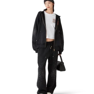 Pantalon de survêtement La Pramonition orné de cristaux