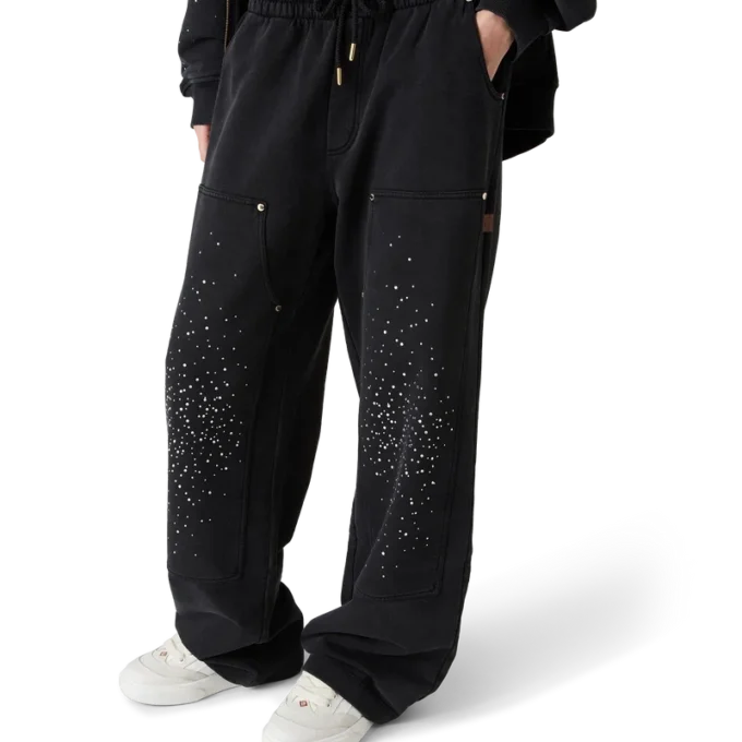 Pantalon de survêtement La Pramonition orné de cristaux Pantalon de survêtement La Pramonition orné de cristaux