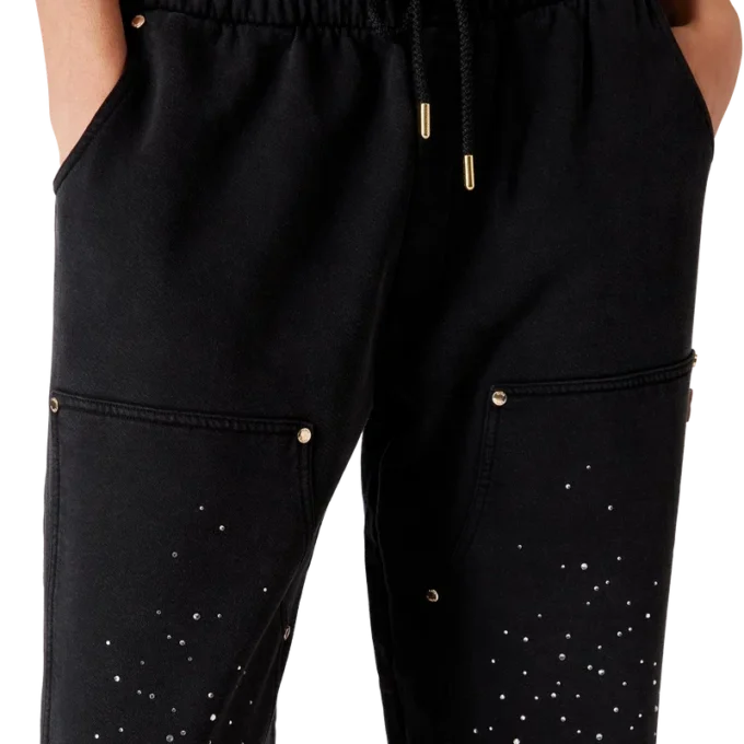 Pantalon de survêtement La Pramonition orné de cristaux Pantalon de survêtement La Pramonition orné de cristaux